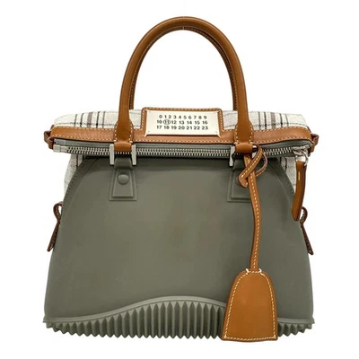 Auténtica Maison Margiela 5AC Mini SB3WG0009 Caqui Crema Marrón Goma Cuero Lona Foto 1 de 4