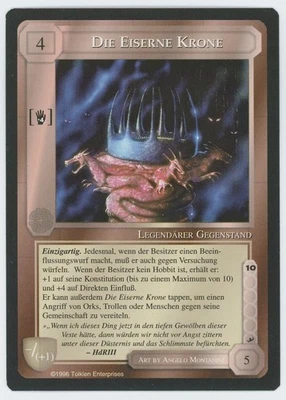 The Iron Crown GERMAN PROMO - Middle Earth The Wizards - Limited Black Border - Image 1 of 2