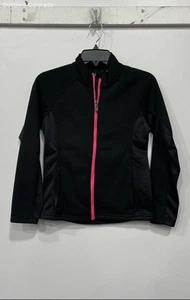 Spyder Girls Black Long Sleeve Regular Fit Full-Zip Jacket Size Large 12-14 - Picture 1 of 7