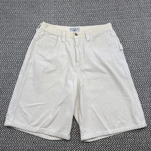 De colección Años 90 Billabong PARA HOMBRES 32 Pana Blanca Crema 'Pantalones Cortos para Pasear Perros Malos' Sueltos Surf - Imagen 1 de 9