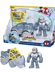 Disney Marvel Spidey & His Amazing Friends Rhino Wrecker Vehicle & Action Figure - Picture 1 of 7