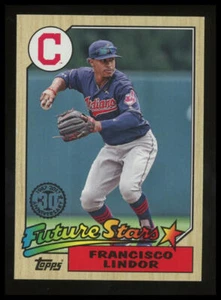 2017 Topps #87-10 Francisco Lindor 1987 Topps Baseball 30th Anniversary - Picture 1 of 2