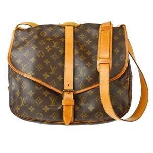 LOUIS VUITTON SAUMUR 35 MESSENGER SHOULDER BAG MONOGRAM M42254 MB0958 XX26554* - Picture 1 of 7