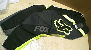 PANTALONES DE MOTOCROSS FOX MOUNTAIN-BIKE BMX ATV MX / 180 XPOZR NEGRO + AMARILLO - 32" - Imagen 1 de 11