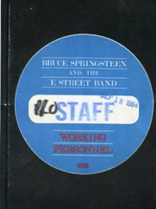 Bruce Springsteen-backstage pass personale di lavoro 9/18/84 Philadelphia Spectrum - blu - Foto 1 di 1