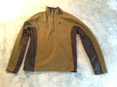 Spyder Foremost 1/4 Cremallera Verde y Negro Chaqueta Peso Núcleo Suéter Para Hombre M 1299048 Foto 1 de 4
