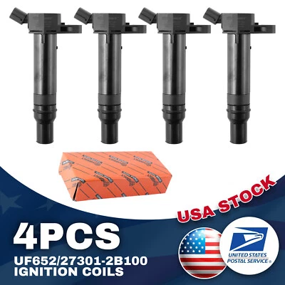 Bobinas de encendido Performance UF652/27301-2B100 4X para Kia Rio 1,6 L L4 2012-2019 Foto 1 de 4