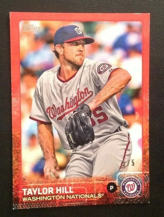 2015 Topps MINI Online Exclusive TAYLOR HILL RED #5/5 MADE Nationals #655 - Image 1 of 1