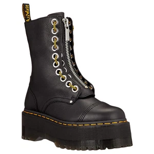 Dr. Martens Womens Boots Sinclair Hi Max Lace-Up Zip-Up Ankle Pisa Leather