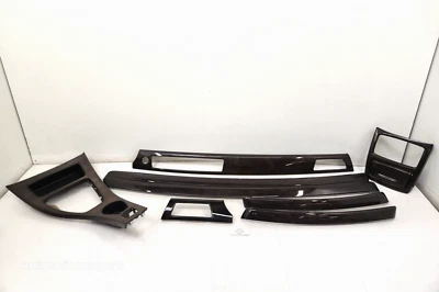 ✅ 11-13 OEM BMW E93 Madera de bambú Interior Tapicería Panel de tablero Consola Sin Idrive SET Foto 1 de 4