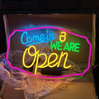 LED Store OPEN Business Sign Ultra Bright LED Neon Light with ON/OFF - USA STOCK - Image 1 of 4
