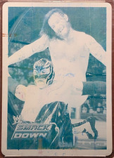 CM Punk 2010 Topps WWE Printing Plate Cyan 1/1