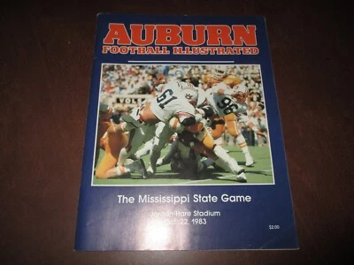 Programa de fútbol americano 1983 Auburn Tigers v Mississippi State Bulldogs - Bo Jackson Foto 1 de 3