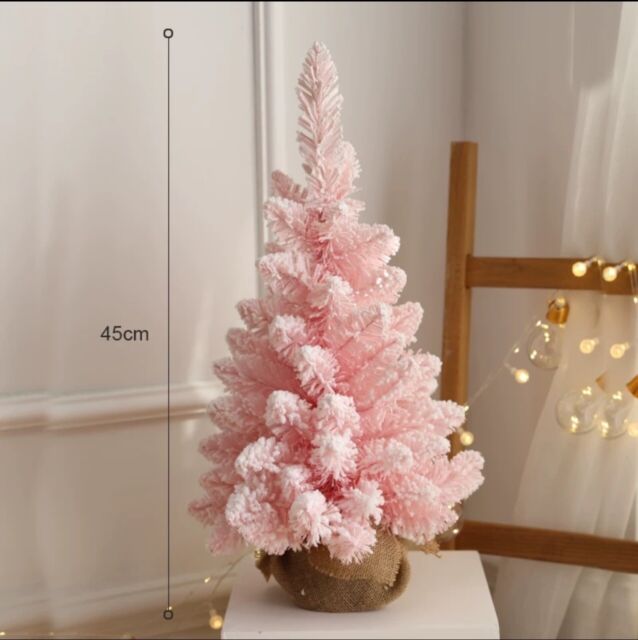 Árvore de Natal Rosa, Item de Decoração Importada Usado 91252381