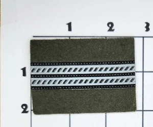 Militärdienst Patch Streifen Gummi auf Filz Klett bestickt Vintage - Bild 1 von 1
