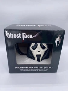Bioworld Scream Ghost Face Sculpted Ceramic Mug Horror 16OZ - Picture 1 of 16