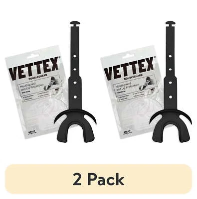 (Paquete de 2) Protector Bucal Markwort Vettex Doble Protector para Fútbol - Adulto, Negro Foto 1 de 4