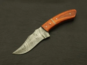 Damascus Steel Hunting Knife Full Tang - Picture 1 of 6