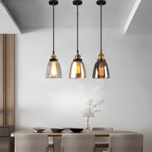 Glass Pendant Light Kitchen Ceiling Light Bedroom Chandelier Lighting Shop Lamp - Picture 1 of 13