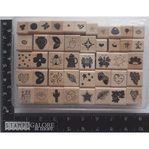 PUNKTE CTMH JRL Stempel LOT 44 MINI BLUMEN URLAUBE TIERE HINTERGRÜNDE #03 - Bild 1 von 3