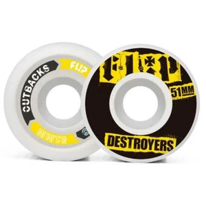 Flip Cutback Destroyer 99a Black Skateboard Wheels 51mm - Picture 1 of 2