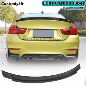 Alerón de carbono alerón trasero borde de demolición labio se adapta a BMW M4 F82 Coupé 2014-20 - Imagen 1 de 13