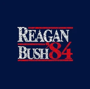 Brand New REAGAN BUSH 84 CAMPAIGN TSHIRT Mens Womens REPUBLICAN SM-5XL - Picture 1 of 2