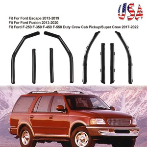 In Channel Window Visor Rain Guards Vent Deflector Fit For Ford Escape 2013-2019 - Picture 1 of 20
