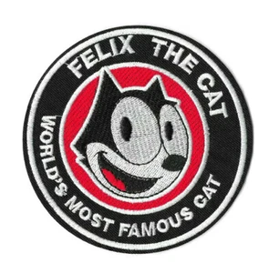 FELIX THE CAT Iron on / Sew on Patch Embroidered Badge Cartoon TV PT554 - Picture 1 of 2