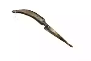 Antikes Dolchmesser handgeschmiedete Stahlklinge alter Griff handgefertigt G594 - Bild 1 von 7