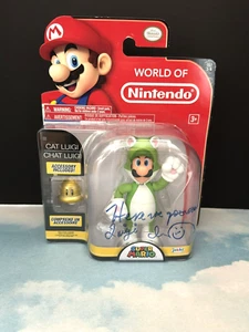 Charles Martinet Signed Cat Luigi Jakks Nintendo Super Mario action figure - Picture 1 of 9