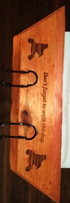 Деревянный поводок с лазерной гравировкой Dont Forget to Walk the Dog  - Изображение 1 из 2