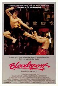 BLOODSPORT Movie POSTER 27 x 40 Jean-Claude Van Damme, Leah Ayres, A