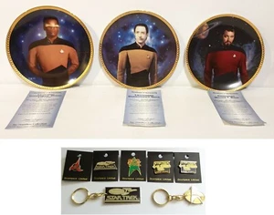 STAR TREK NEXT GEN: GEORDI LAFORGE, WILLIAM T. RIKER, PLACAS DE DATOS + MÁS - Imagen 1 de 8