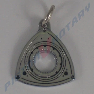 ROTOR Charm Pendant New Chrome for Rotary Mazda RX3 RX2 R100 RX4 Necklace Engine - Foto 1 di 2