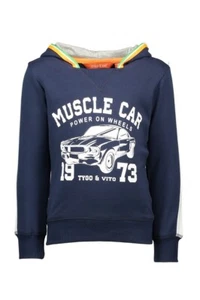 TYGO & VITO Jungen Pullover Sweater Pulli Kapuze navy blue Gr.92-152 X902-8324 - Bild 1 von 2
