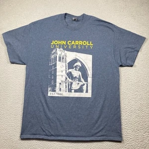 John Carroll Blue Streaks University T-Shirt Erwachsene XL grau kurzarm Ohio - Bild 1 von 11