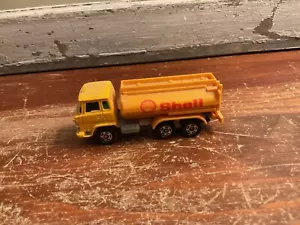 Tomica Hino Truck Shell Gasoline Scale 1/102 Vintage Yellow - Picture 1 of 7
