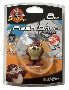 EMTEC Looney Tunes Tasmanian Devil USB 2.0 Flash Drive 8GB NEW - Picture 1 of 2