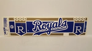 Tira de calcomanías adhesivas vintage de parachoques del equipo de Kansas City Royals (década de 1990) - Imagen 1 de 1