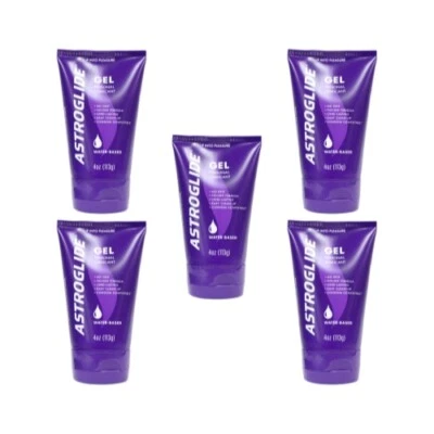 Paquete de 5 - Gel lubricante personal a base de agua Astroglide de fácil limpieza, 4 oz cada uno Foto 1 de 4