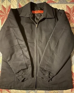 VTG Red Kap Jacket Men Large Blue Quilted Liner Workwear USA Trucker Mechanic - Picture 1 of 6
