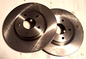 2xBrake discs for Nissan Qashqai,Juke,06-13 X-Trial RENAULT KOLEOS 2008- - Picture 1 of 15