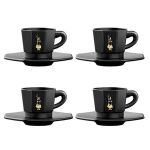 Bialetti Moka Espresso Cups Set of 4 Black - Picture 1 of 1