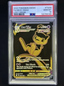 PSA 10 GEM MINT 💎 Mew VMAX Gold FULL ART - Lost Origin TG30 - Picture 1 of 2