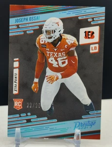 Joseph Ossai #/25 Xtra Platinum Points ROOKIE 2021 Panini Prestige #257 Bengals - Picture 1 of 2