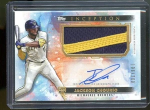 Jackson Chourio 2024 Topps Inception RPA Rookie Patch RC AUTO #196/200 - Picture 1 of 1