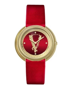 Versace Womens Thea Gold 38mm Strap Fashion Watch - Picture 1 of 5