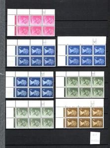 COLLECTION OF UNMOUNTED MINT MACHIN CYLINDER BLOCKS ON DOUBLE SIDED PAGE - Bild 1 von 2