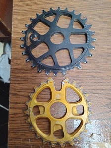 2 Bikes Bmx Spike bike Old Stock Tree Bicycle Company 7075 T6 28t 22 Mm Gold - Picture 1 of 6